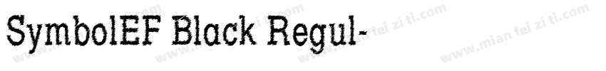 SymbolEF Black Regul字体转换